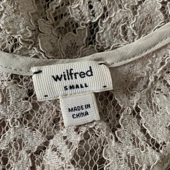 Aritzia Wilfred Madeline Tank Top Sleeveless Lace Racerback Blouse Size Small - Picture 15 of 16